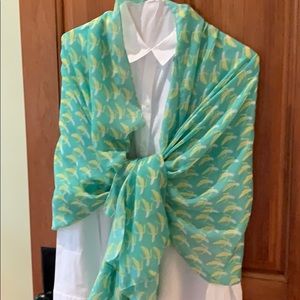 Printed Village  🍌 wrap shawl Bananas Posemanikin